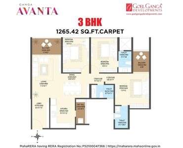 Ganga Avanta Floor Plan