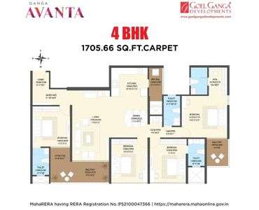 Ganga Avanta Floor Plan